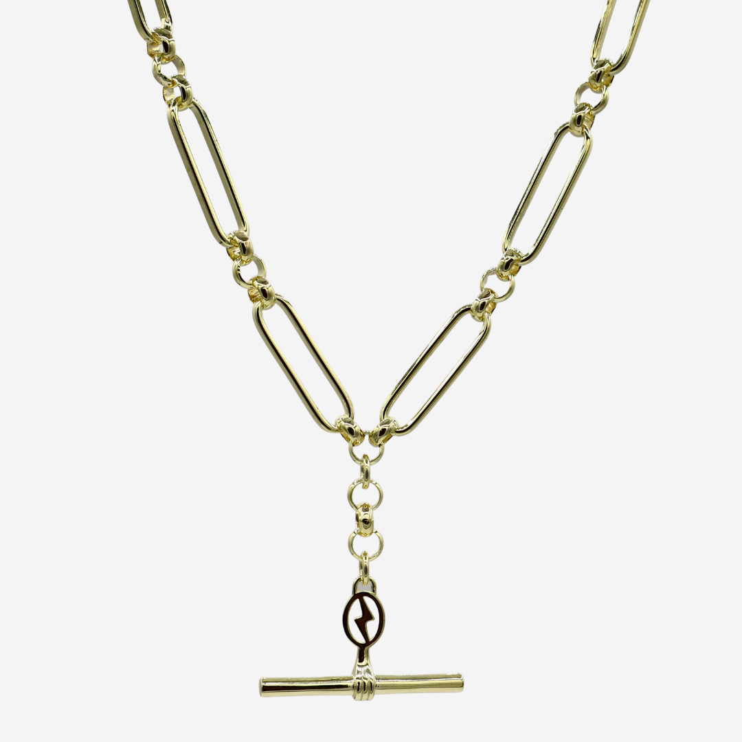 MARIE FOB BELCHER NECKLACE | GOLD