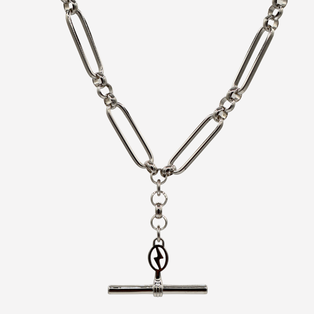 MARIE FOB BELCHER NECKLACE | SILVER
